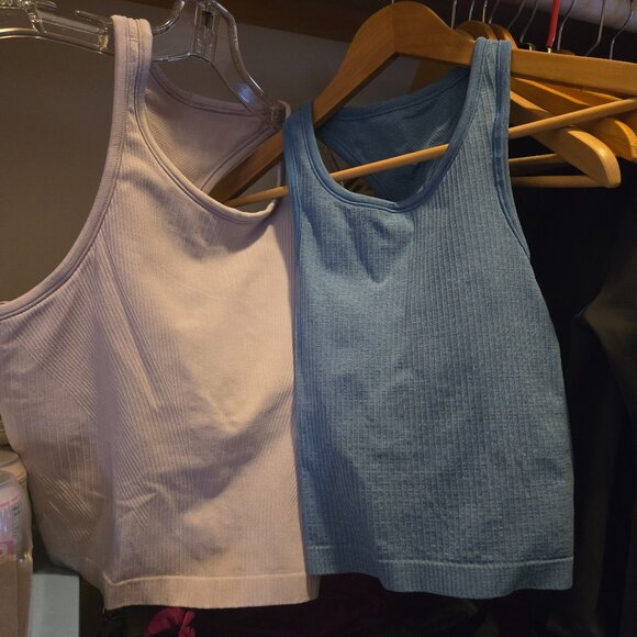 lululemon athletica Tops - Lot of 2 Ebb to Street Cropped Racerback Tank Top *Light Support, B/C Cup